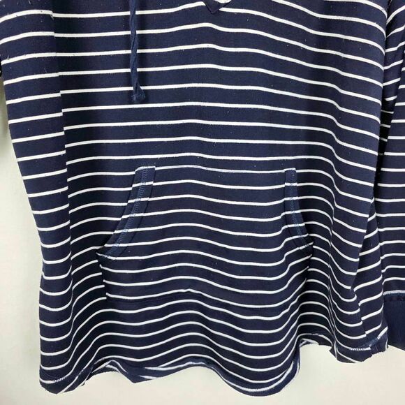 Vanity M Lace Mixed Knit Hoodie Cowl Neck Boho Top - Picture 2 of 10